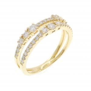 750YG ダイヤモンド リング 0.47CT