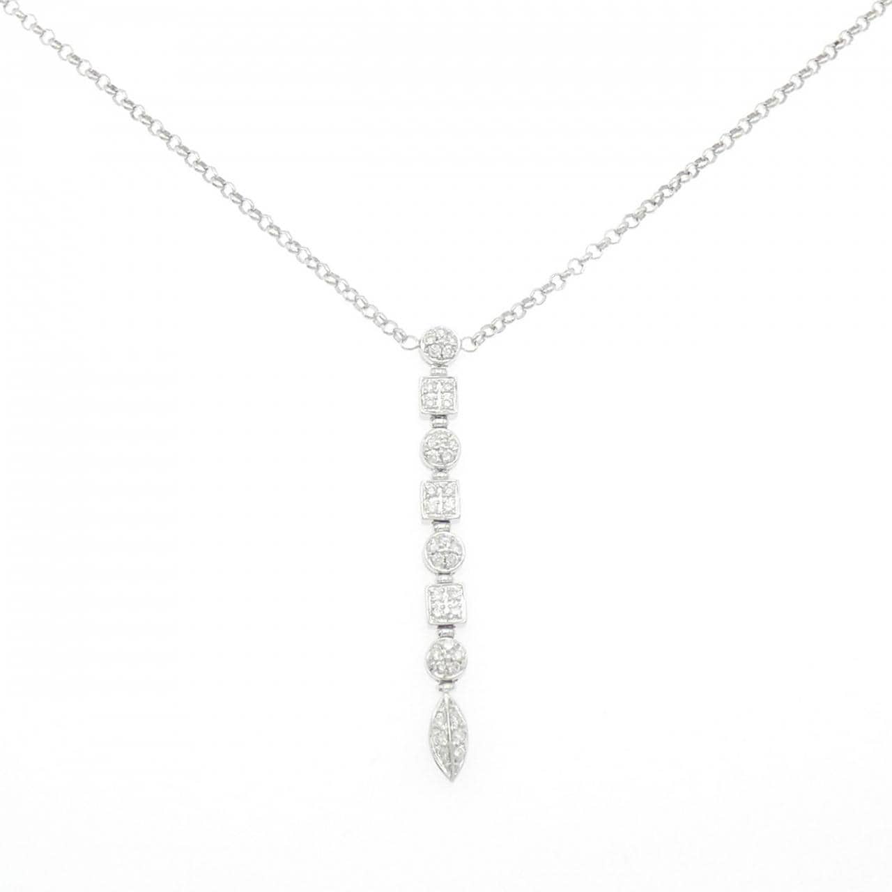 K18WG ダイヤモンド ネックレス