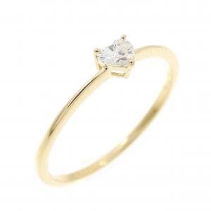K18YG ハート ダイヤモンド リング 0.10CT