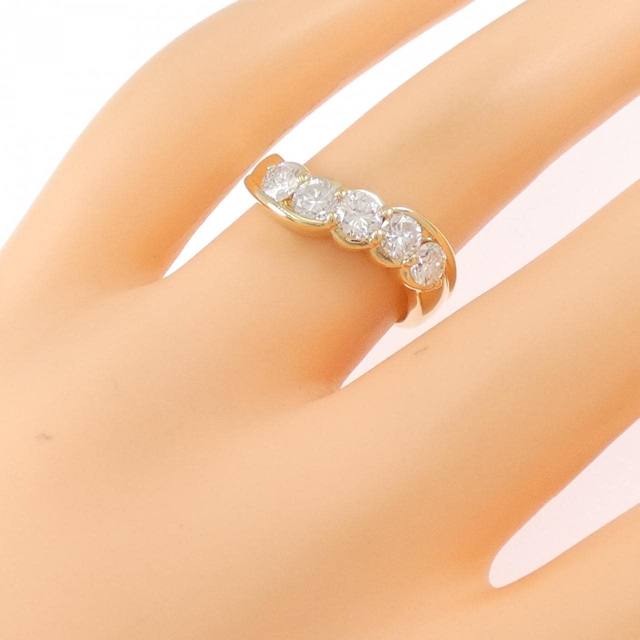 K18YG ダイヤモンド リング 1.03CT