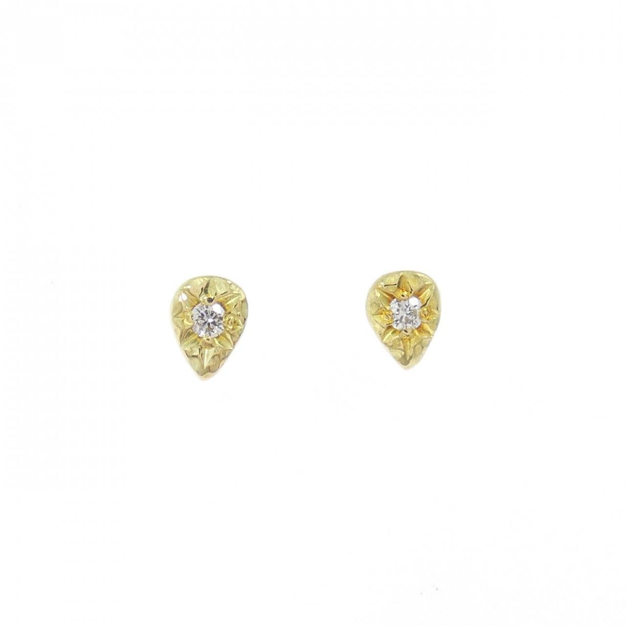 K18YG Diamond earrings