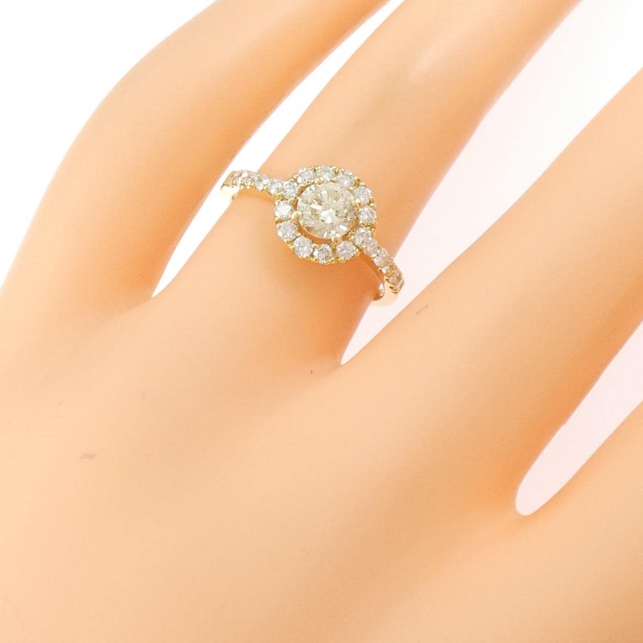 K18YG ダイヤモンド リング 0.526CT
