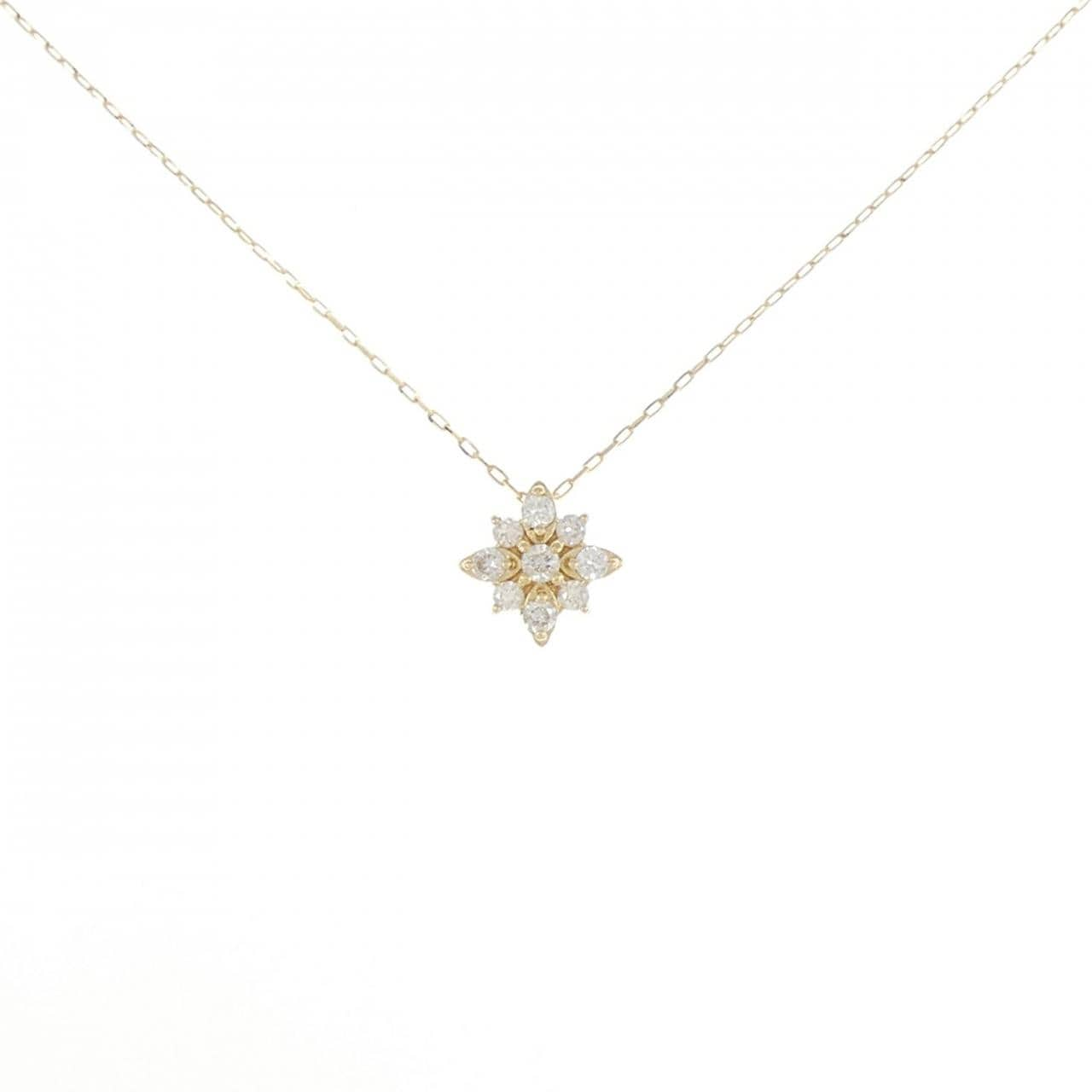 [BRAND NEW] K18YG Diamond necklace 0.16CT