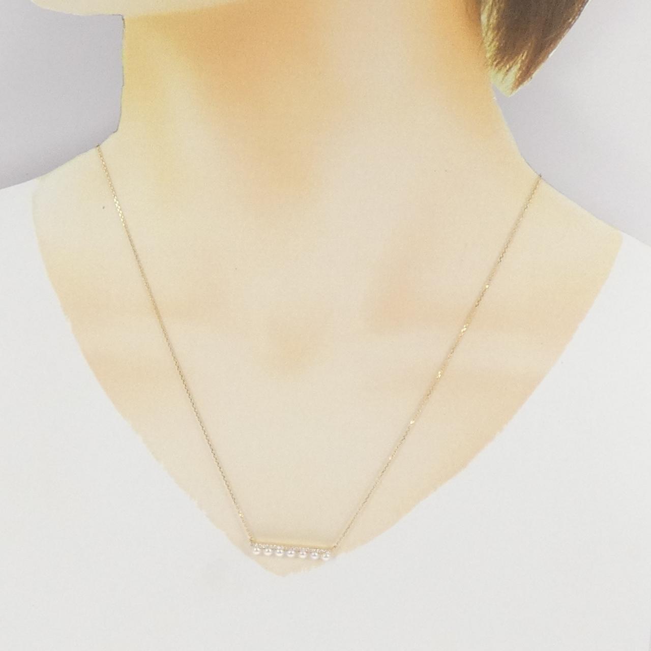 [BRAND NEW] K18YG Akoya pearl necklace