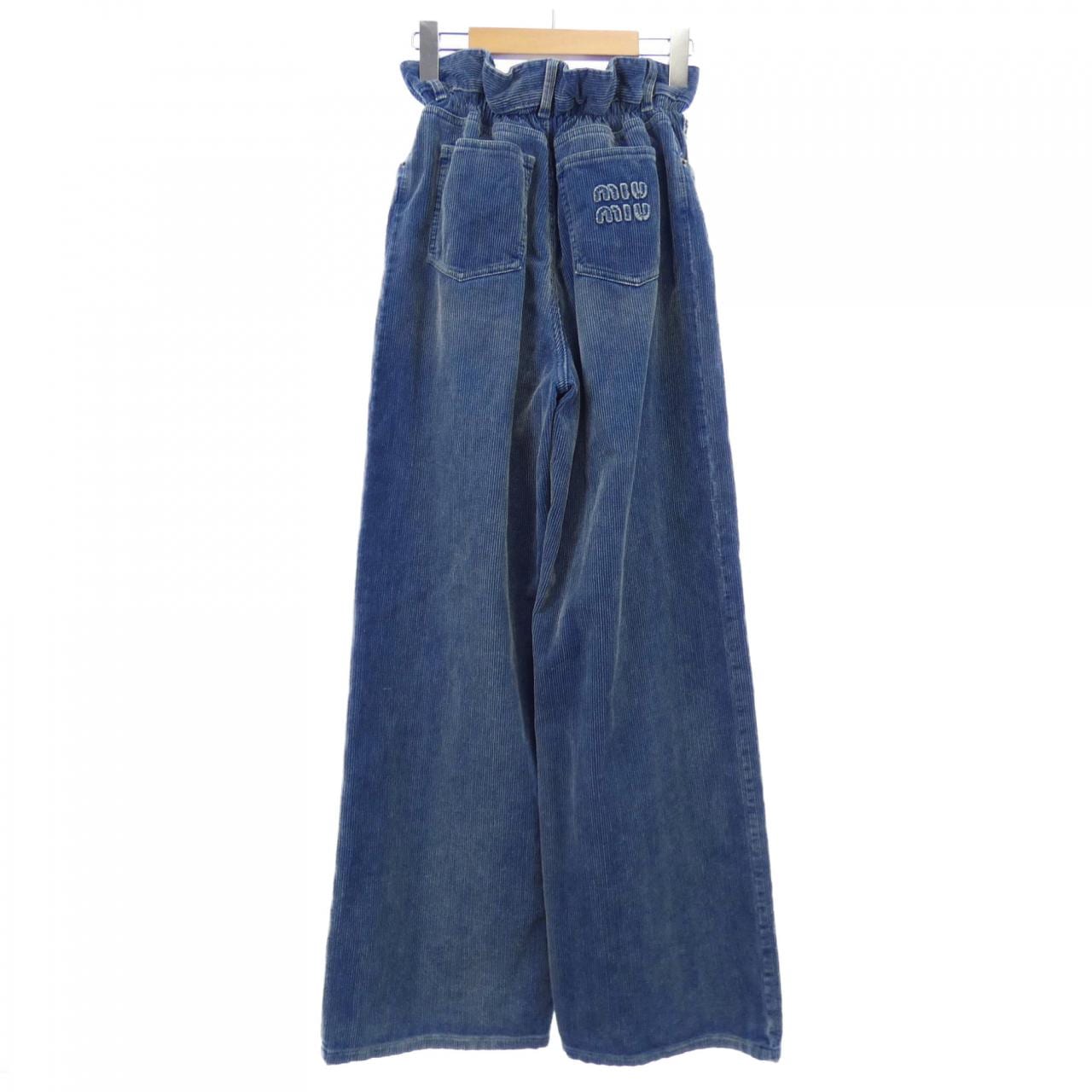 ミュウミュウ MIU MIU MIU MIU ロゴ MP1725 SOOO 16DE パンツ