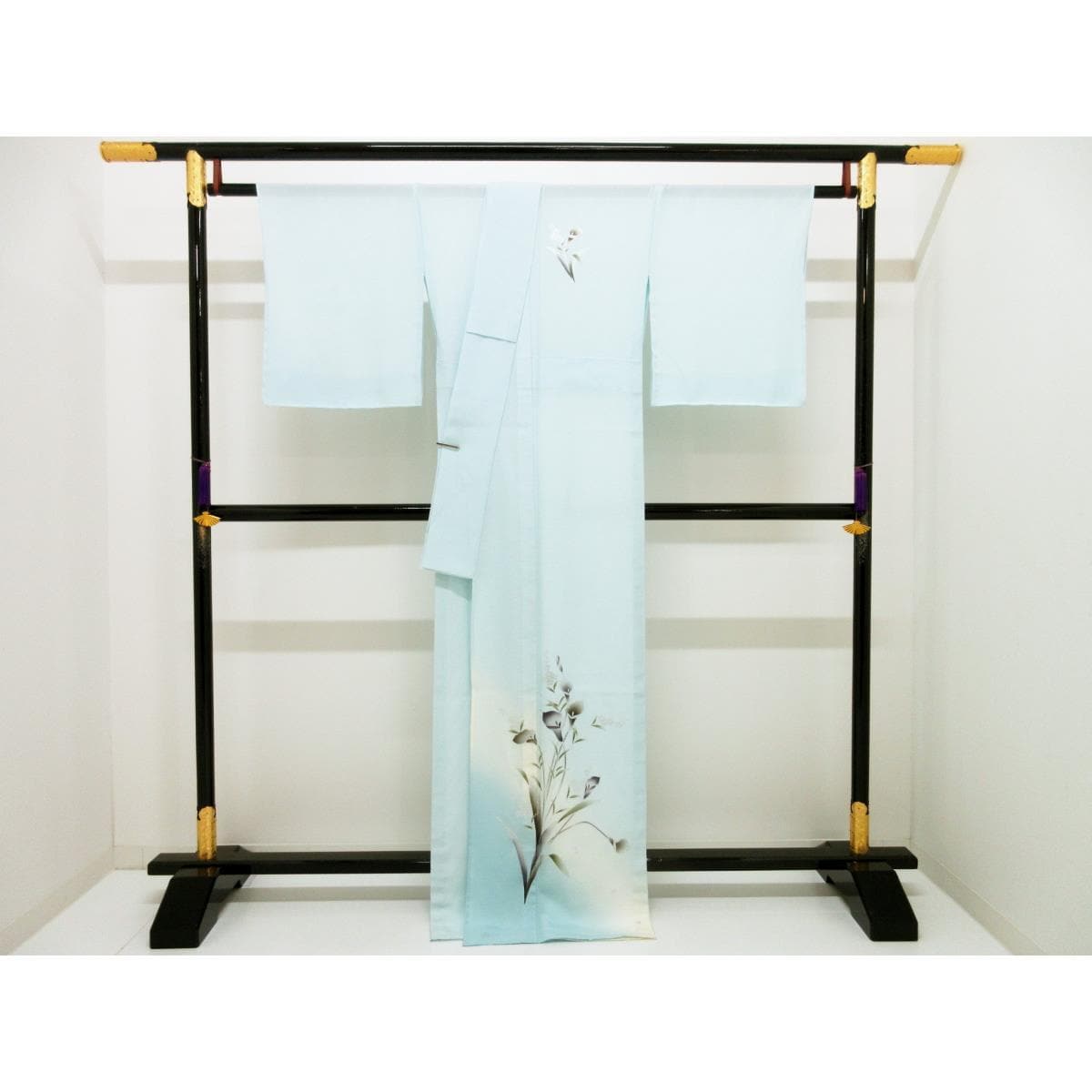 【新品】単衣　駒絽訪問着　金彩友禅ボカシ染