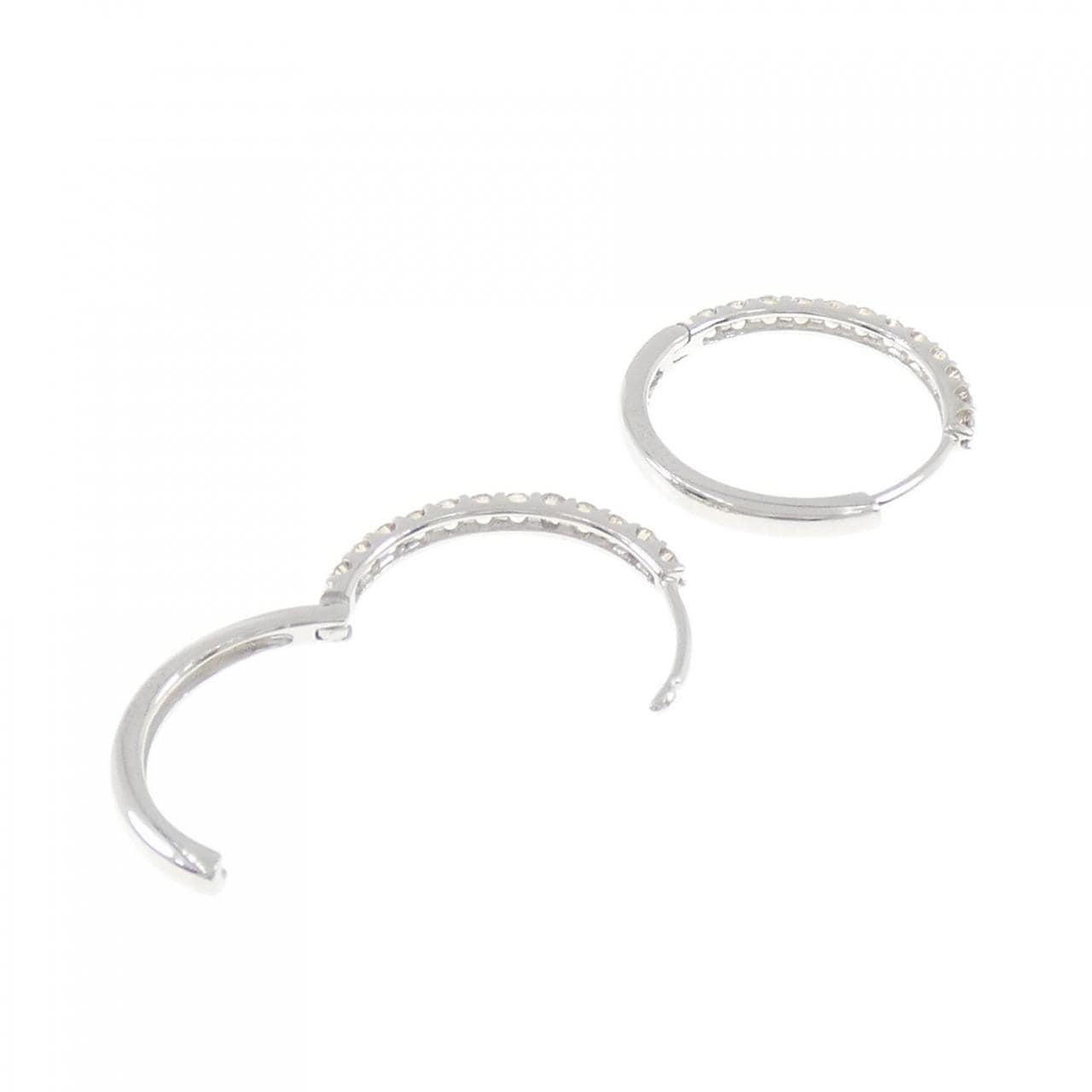 K18WG ダイヤモンド ピアス 0.34CT