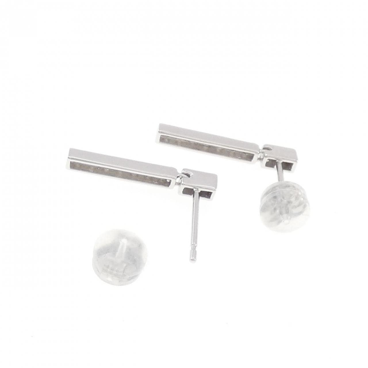 K18WG ダイヤモンド ピアス 0.30CT