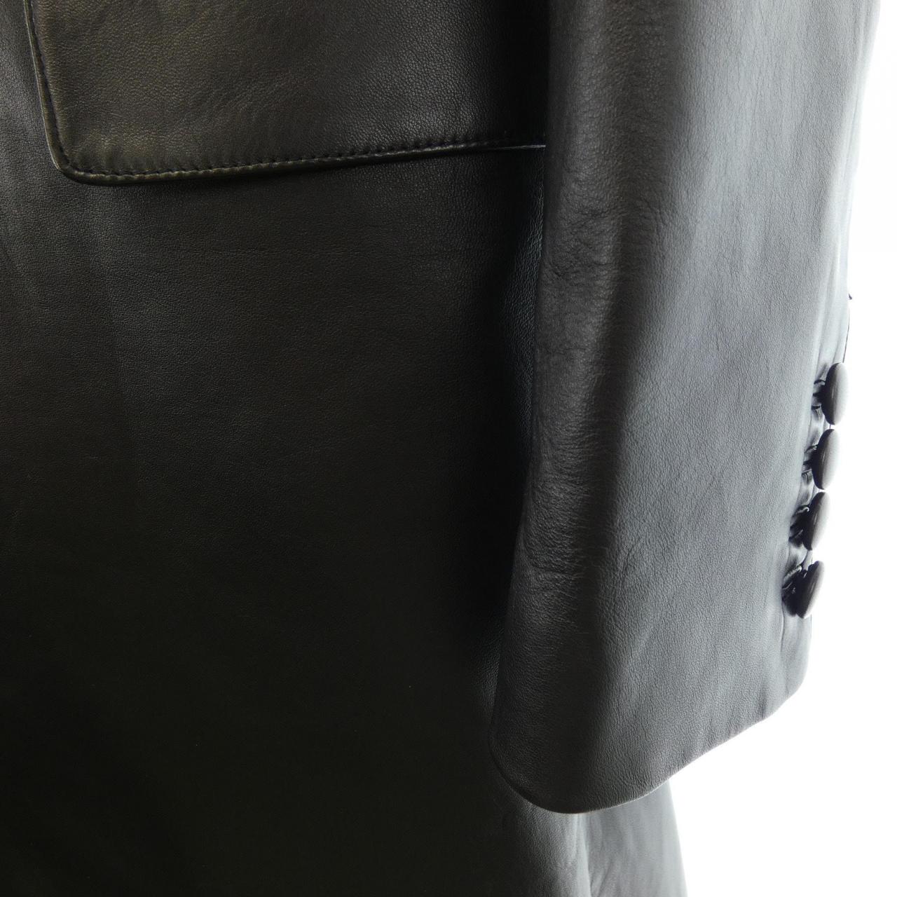 CELINE CELINE Leather Coat