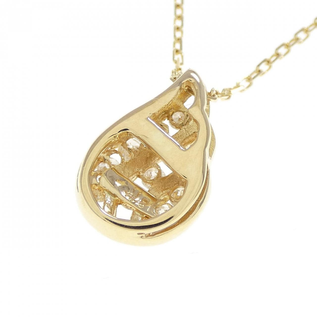 18KYG/K18YG ダイヤモンド ネックレス