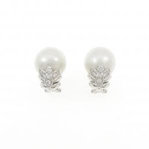 クイーン 白蝶パール イヤリング 13.5mm
