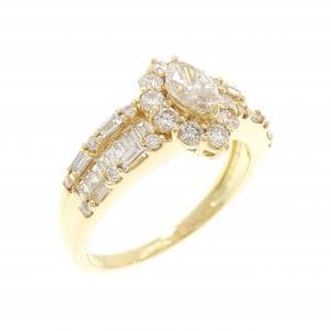 K18YG ダイヤモンド リング 0.380CT