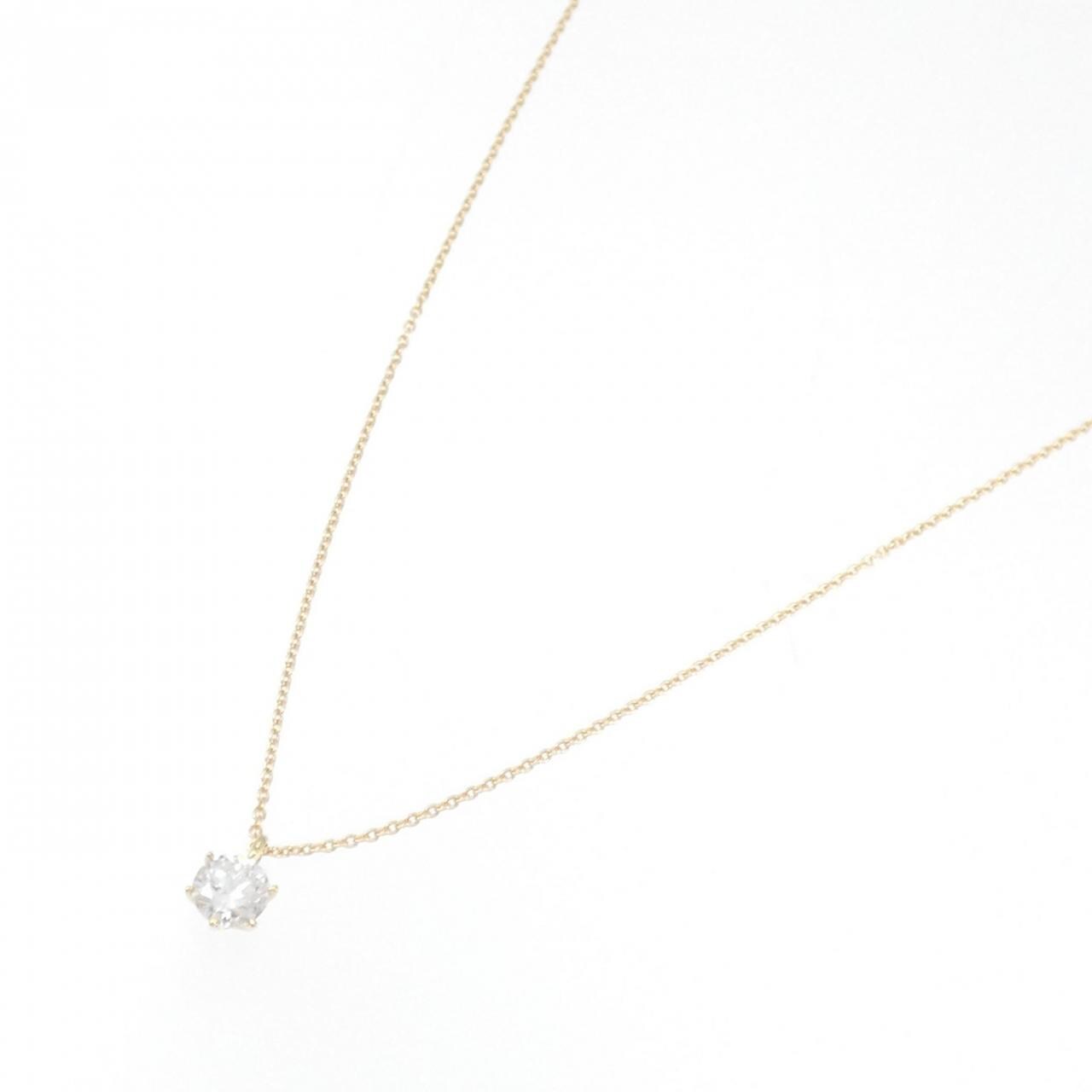 [Remake] K18YG Diamond Necklace 0.404CT F SI1 Good