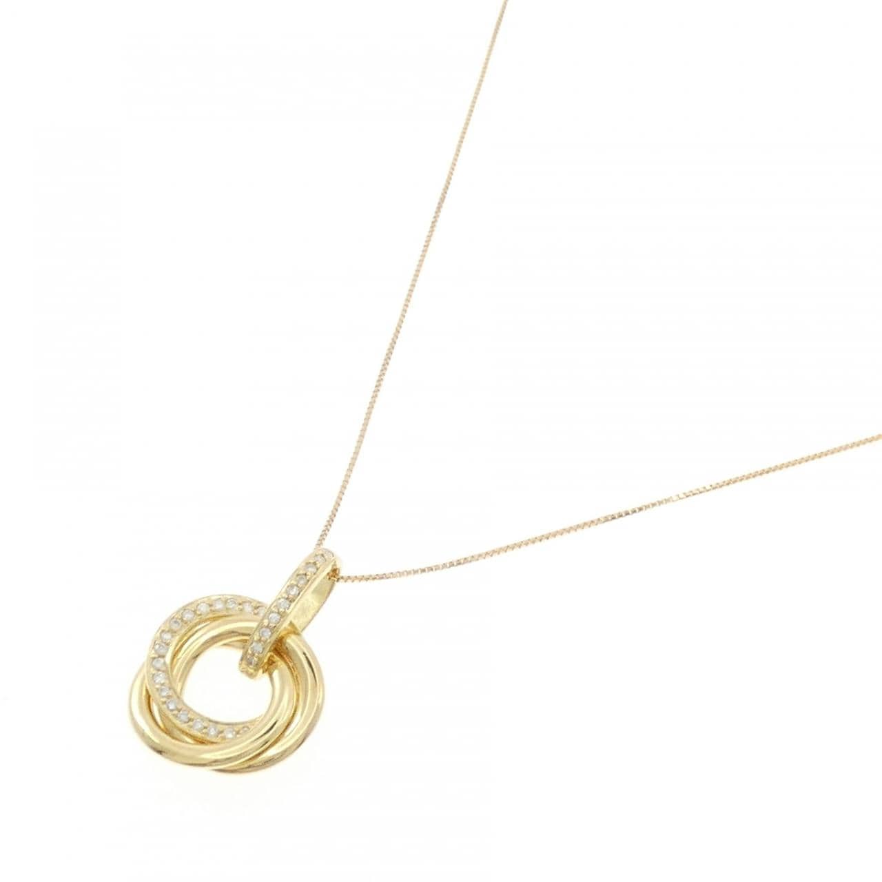 K18YG ダイヤモンド ネックレス 0.25CT