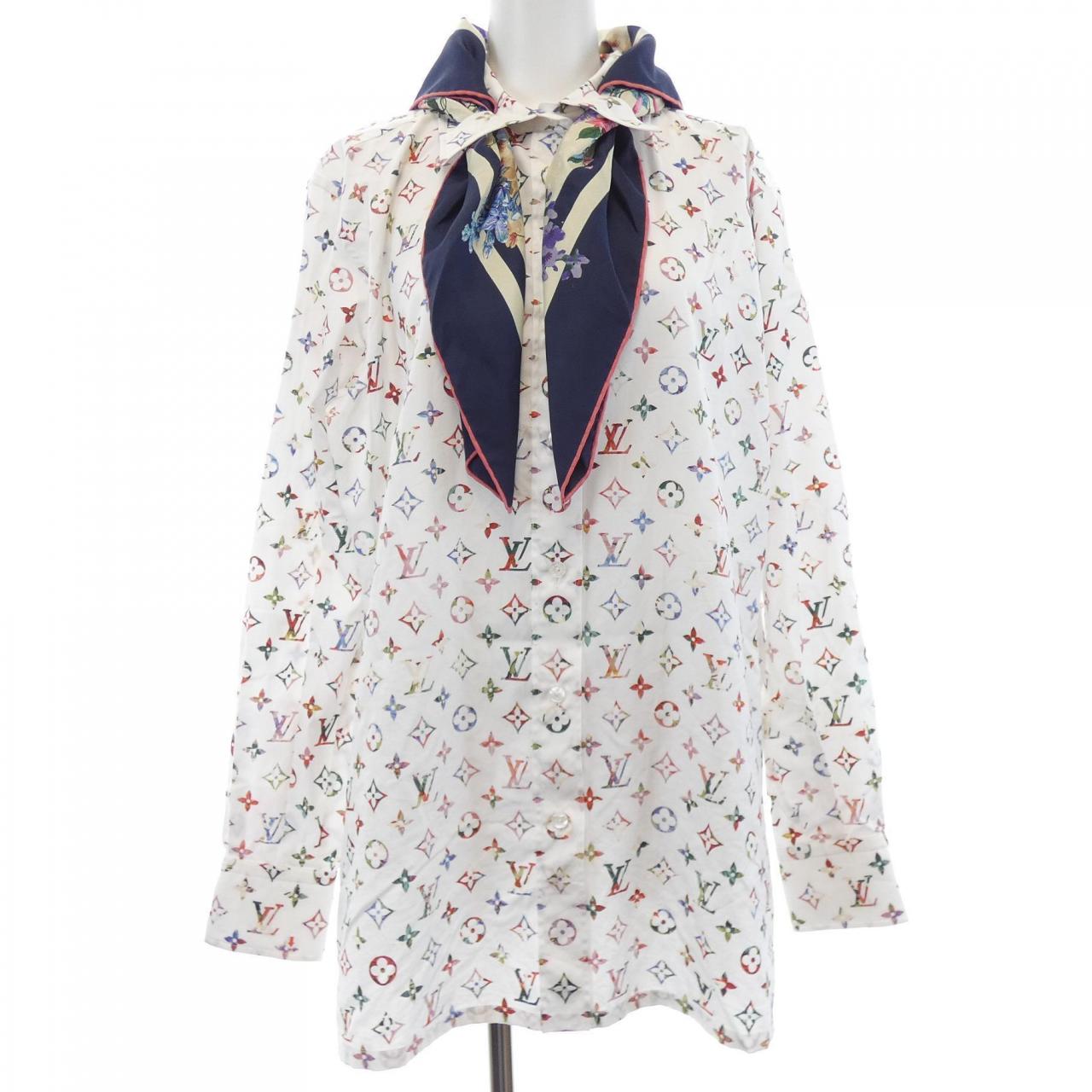 ルイヴィトン LOUIS VUITTON ヴィンテージフラワースカーフモノグラムシャツ FNTO89SS0 シャツ