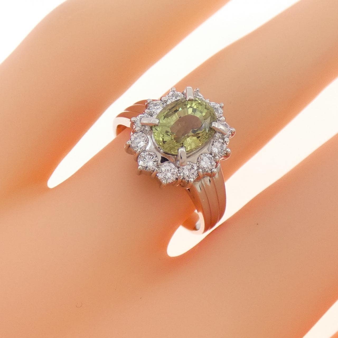 PT900 クリソベリル リング 2.148CT