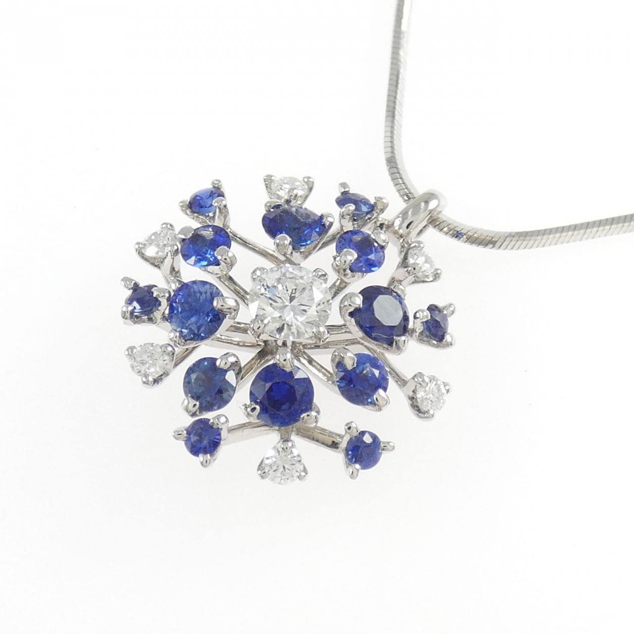 PT900/PT850 サファイヤ ネックレス 0.91CT