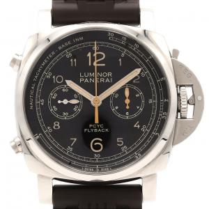 【ノーメンテナンス還元価格】パネライ ルミノール1950PCYC3DAYSクロノフライバックアッチャイオ PAM00653 SS 自動巻