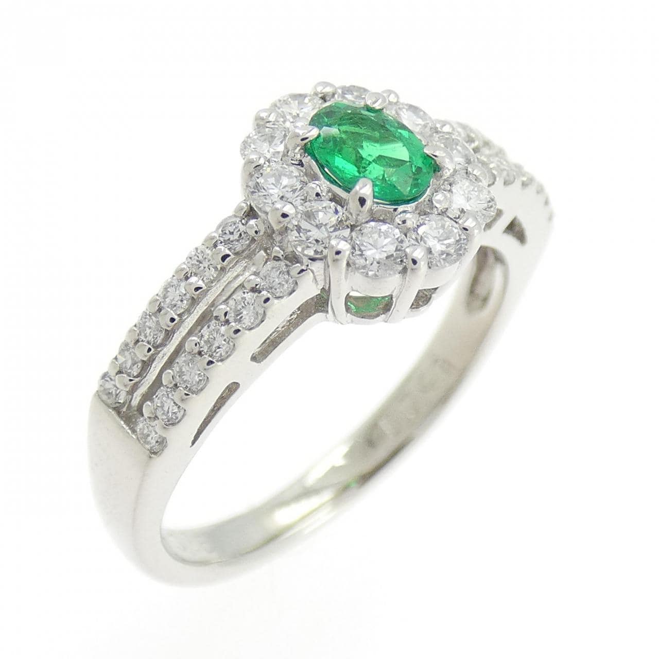 PT900 エメラルド リング 0.15CT