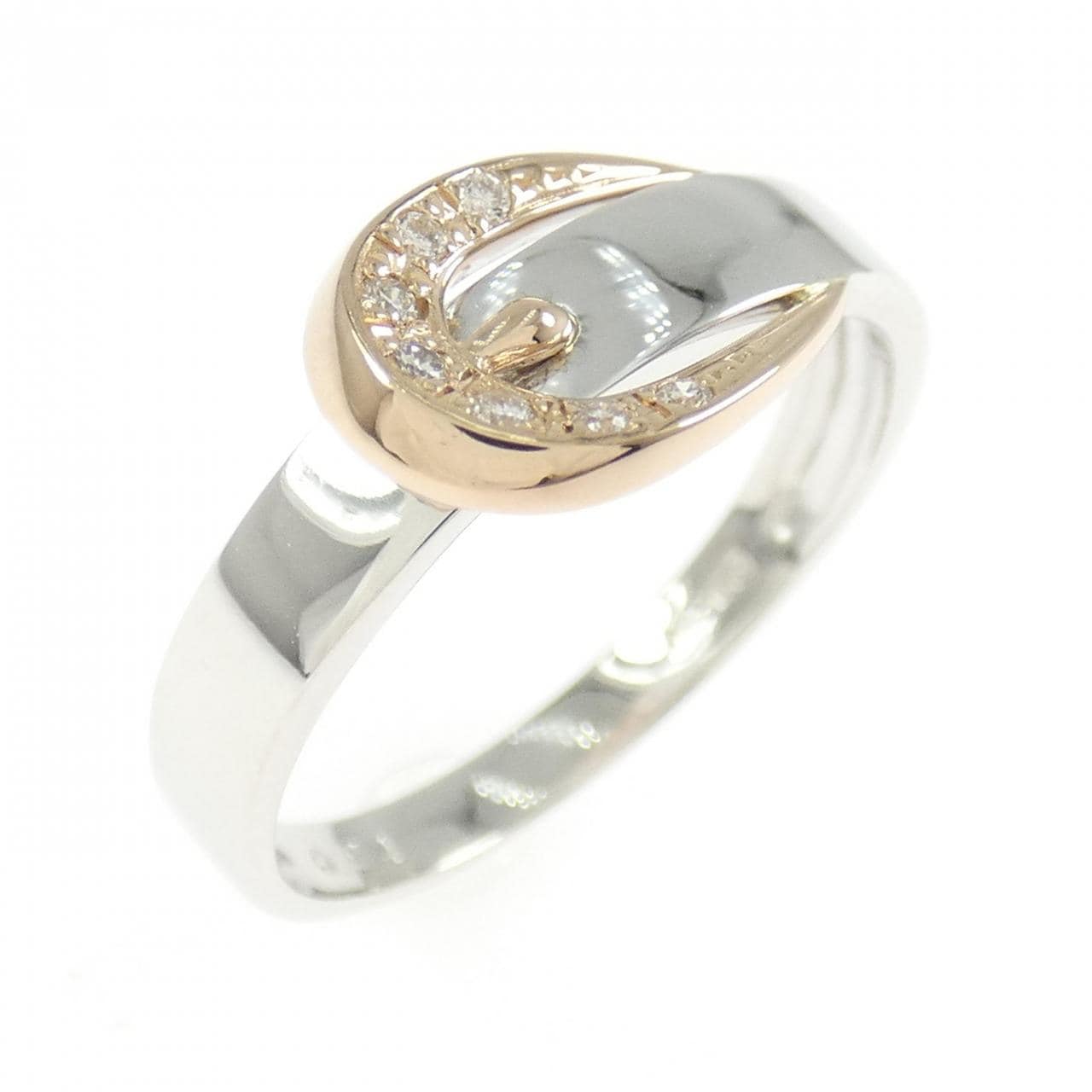 K18WG/K18PG belt Diamond ring 0.04CT