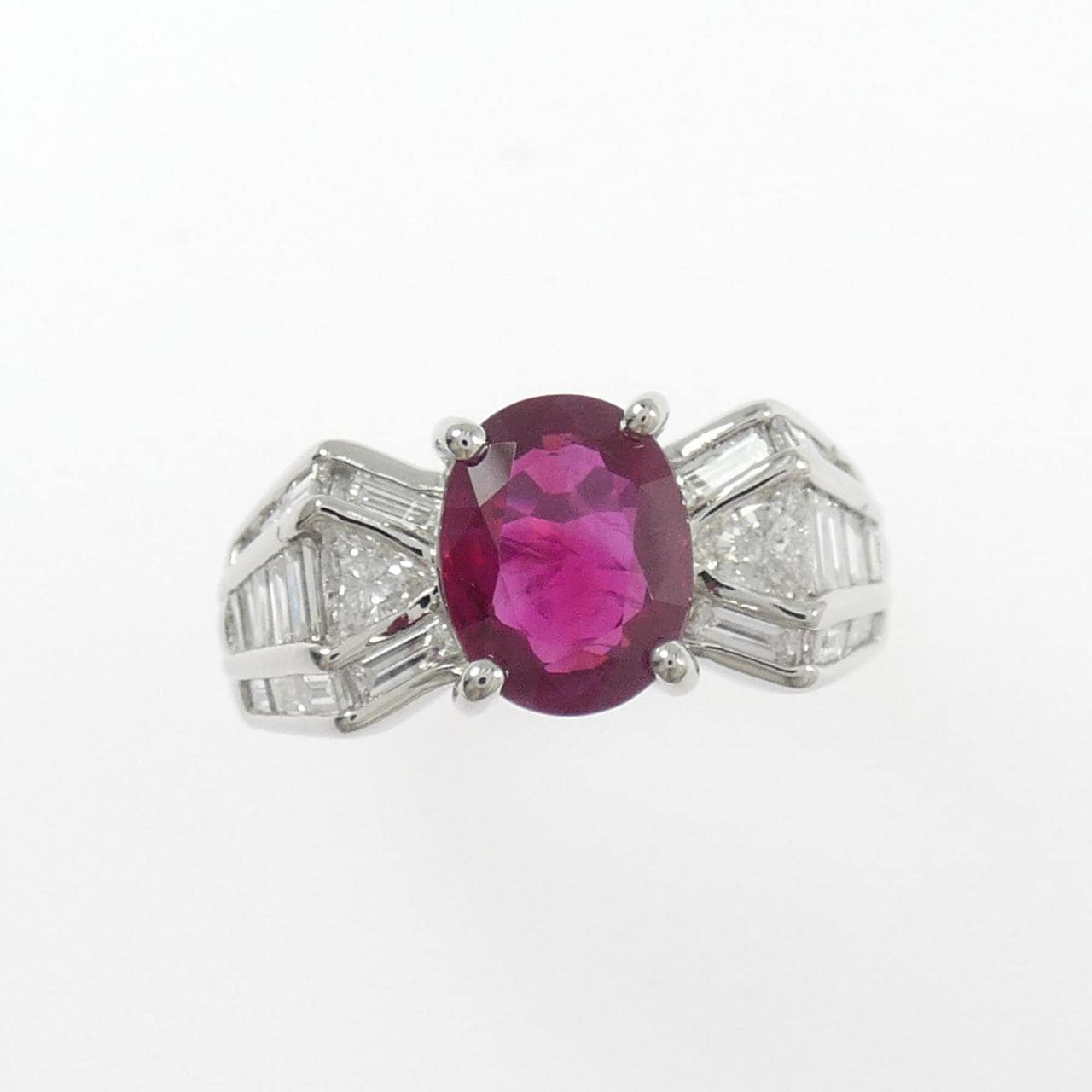 PT900 ルビー リング 2.09CT ビルマ産