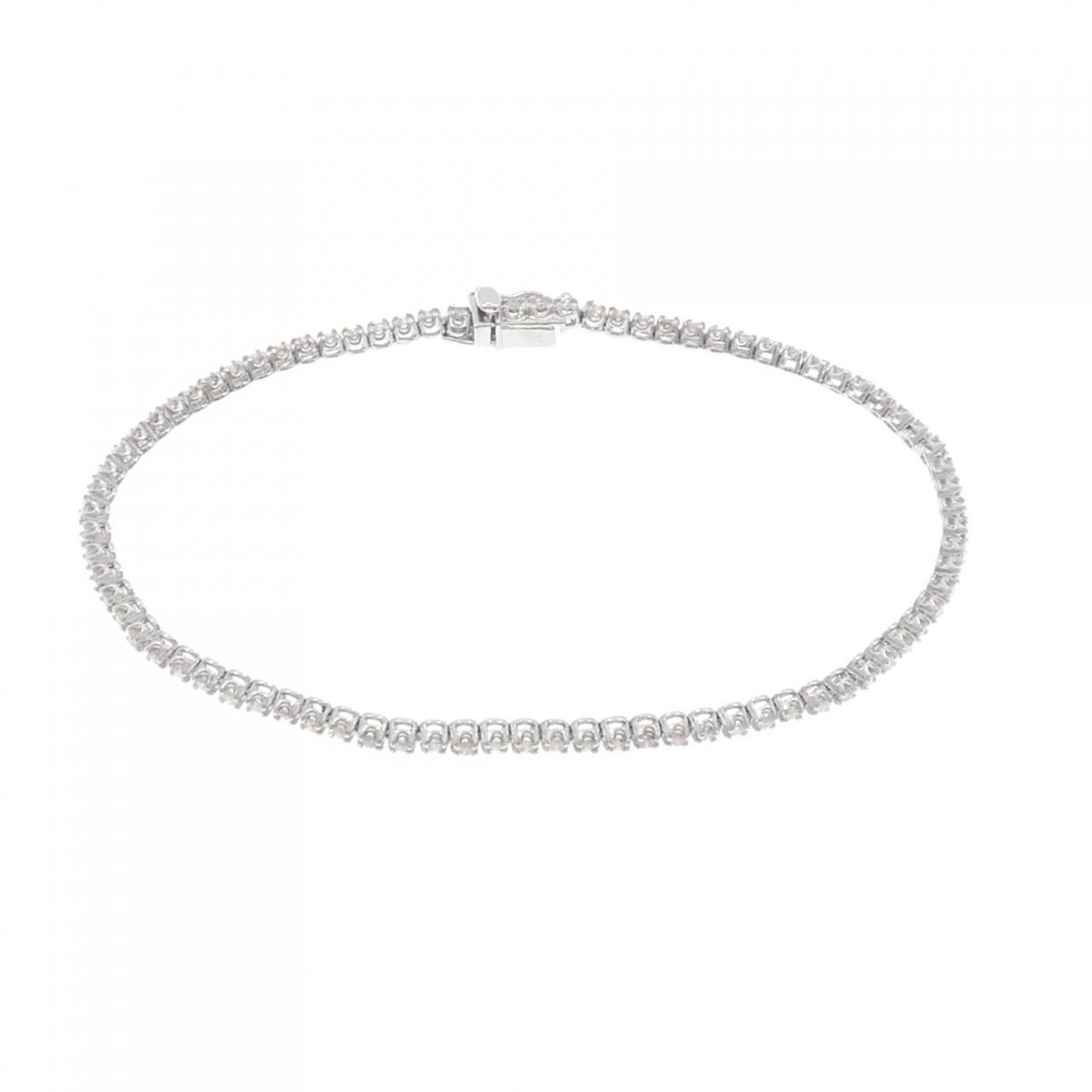 K18WG Diamond bracelet 1.00CT