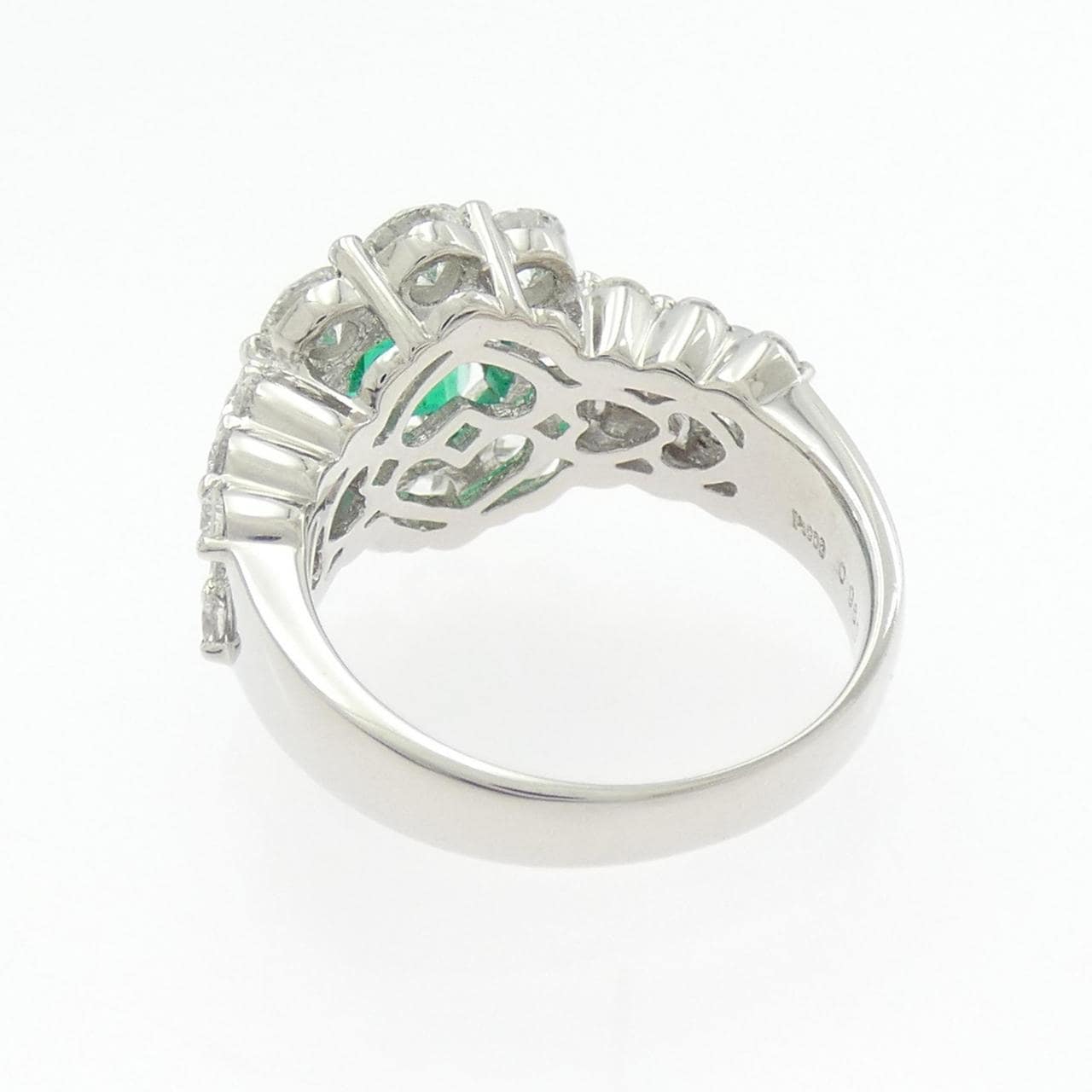 PT900 エメラルド リング 0.969CT コロンビア産