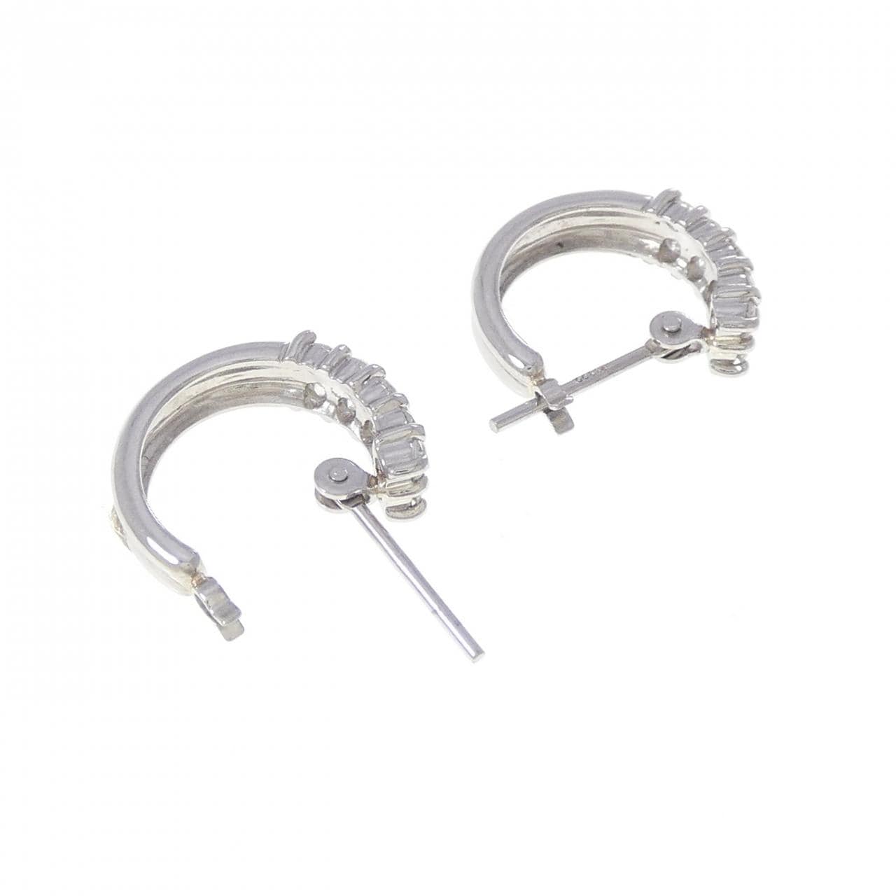 PT900 ダイヤモンド ピアス 0.34CT