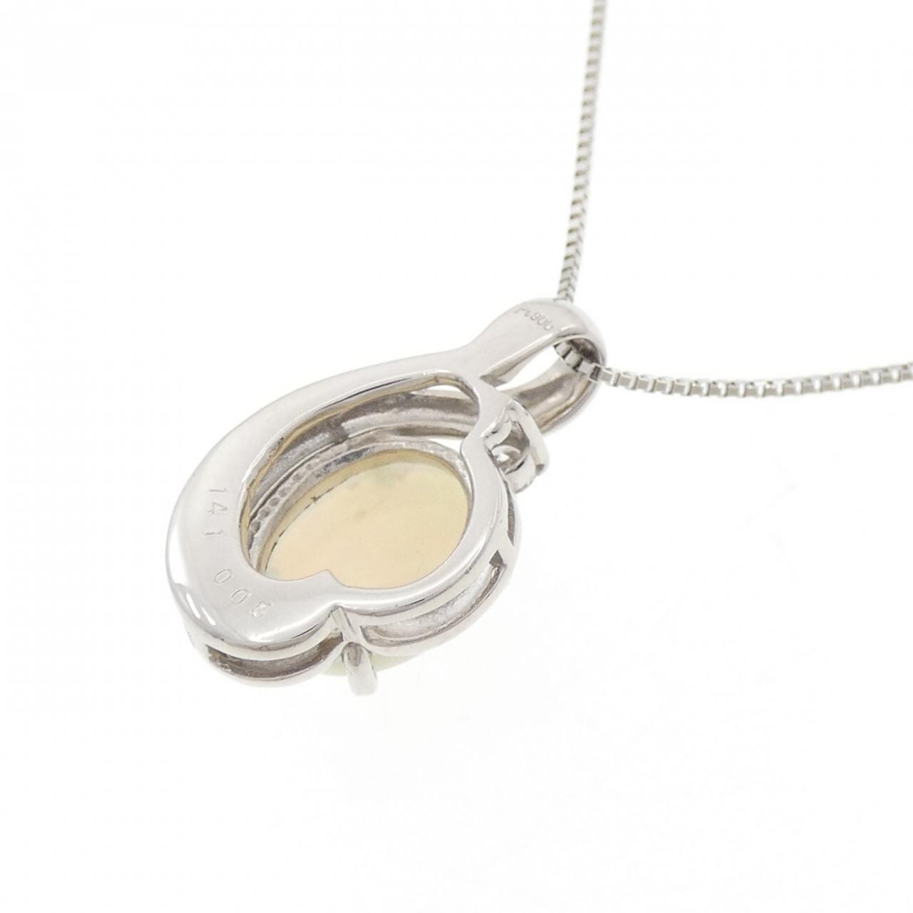 PT900/PT850 オパール ネックレス 1.41CT