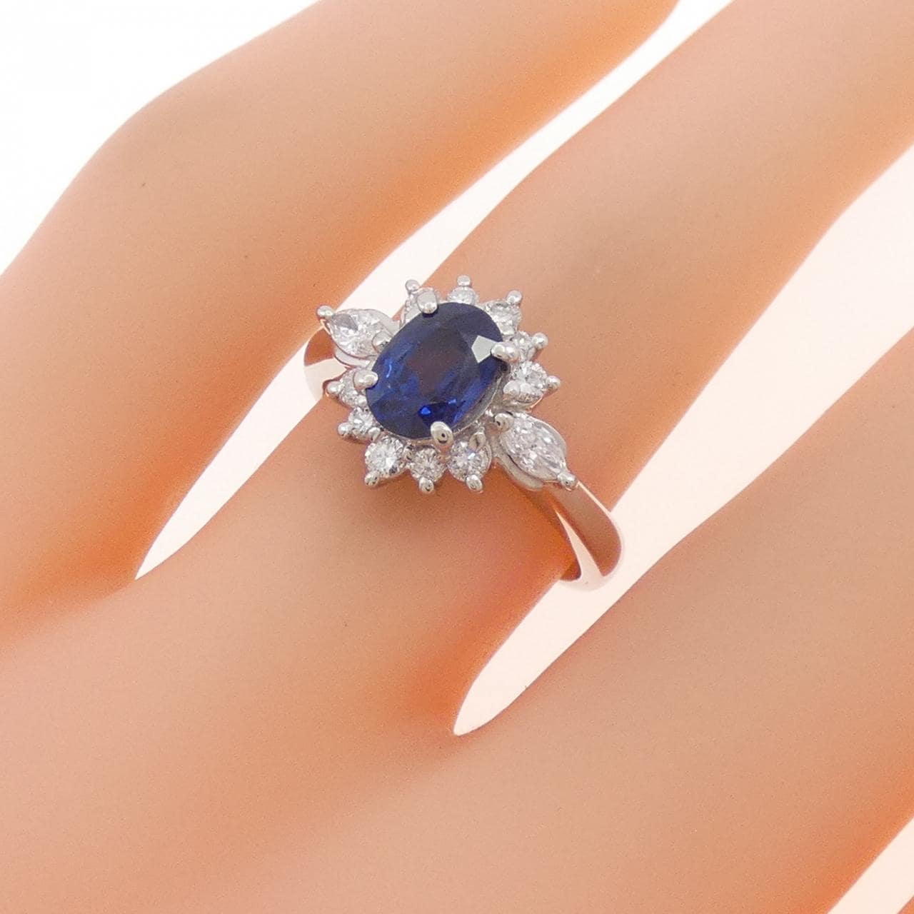 PT900 サファイヤ リング 1.08CT