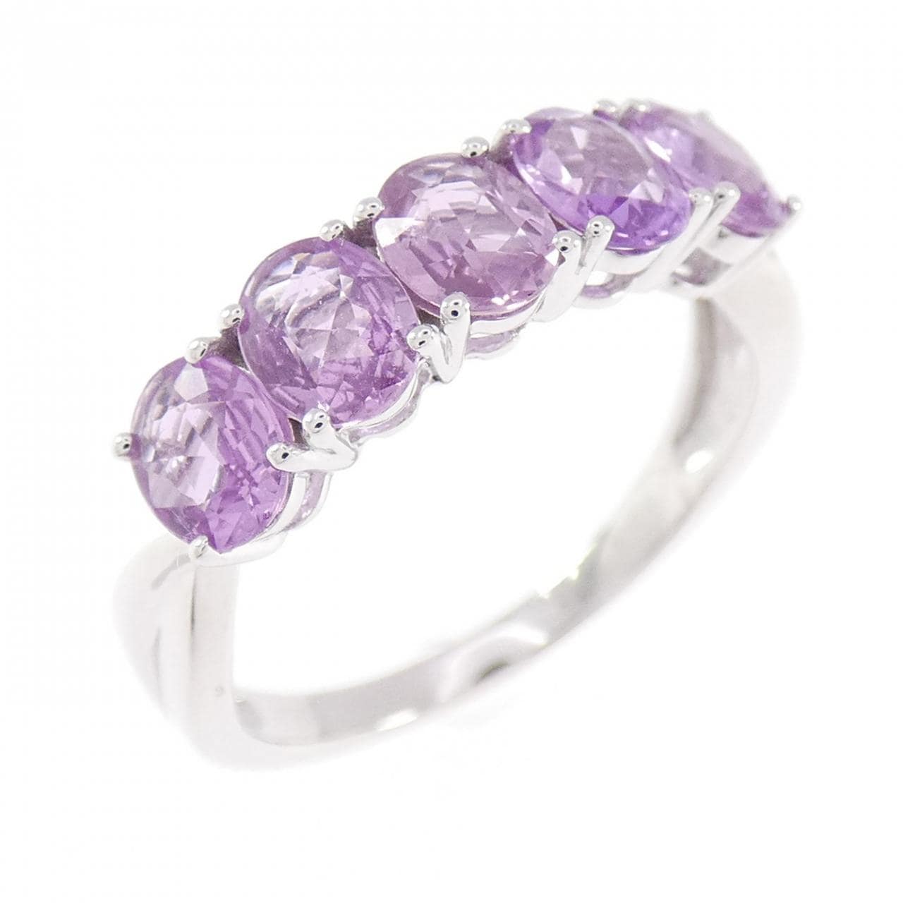 K18WG サファイヤ リング 1.55CT
