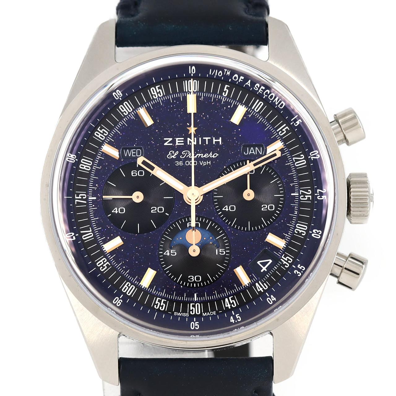 ゼニス クロノマスターオリジナルトリプルカレンダーアベンチュリン LTD 03.3402.3610/53.C917 SS 自動巻