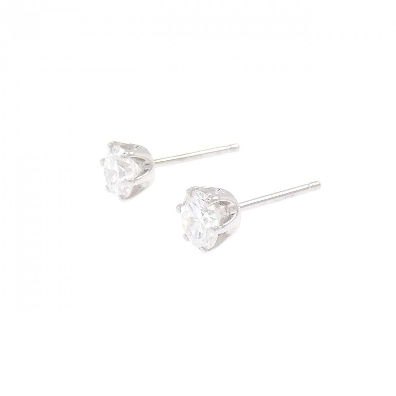 PT900 ダイヤモンド ピアス 0.512CT 0.517CT E-F VS2 VG-Good