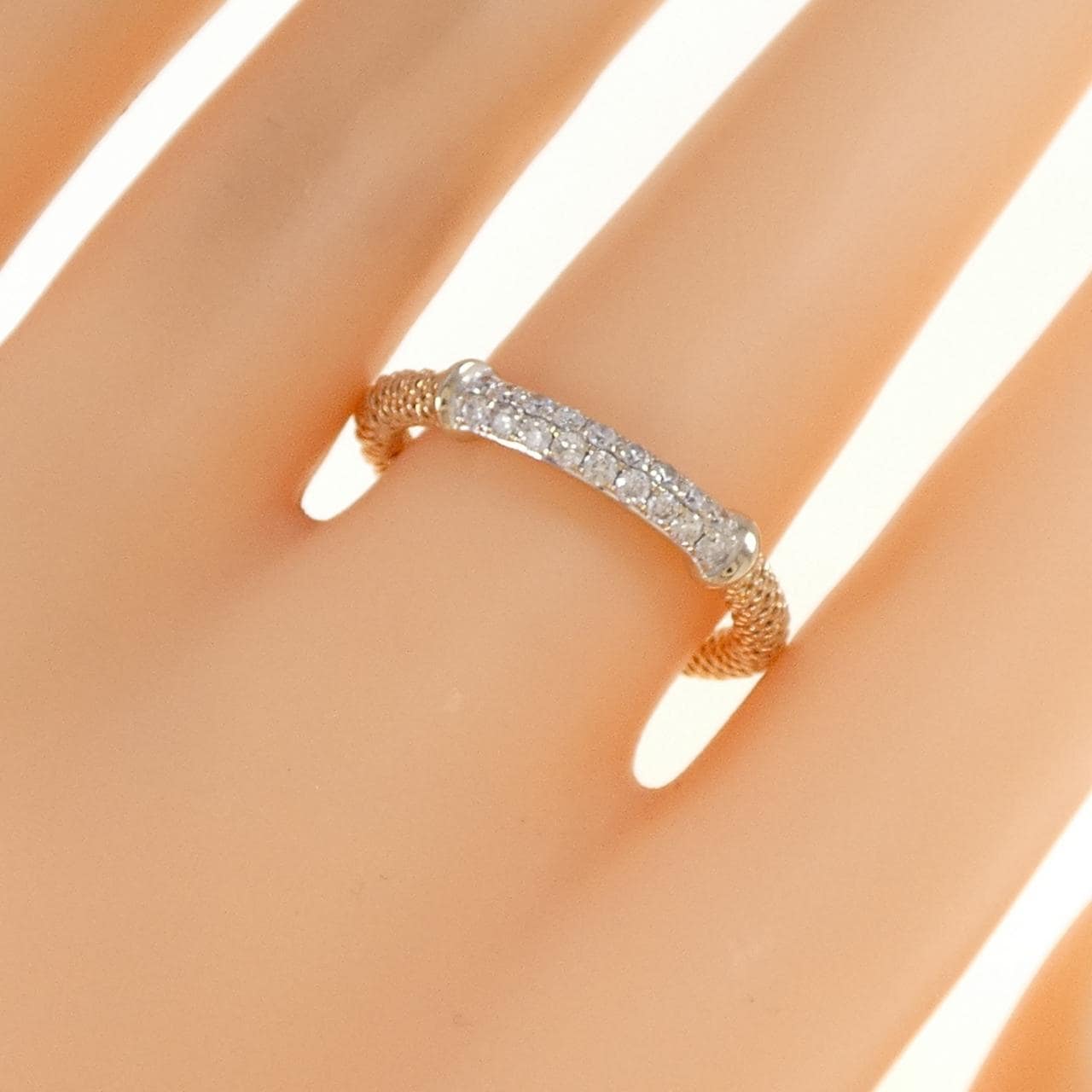 750PG/750WG ダイヤモンド リング 0.30CT