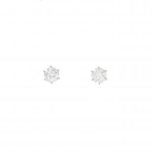 【リメイク】PT/ST ダイヤモンド ピアス 0.321CT 0.325CT D VVS1 EXT