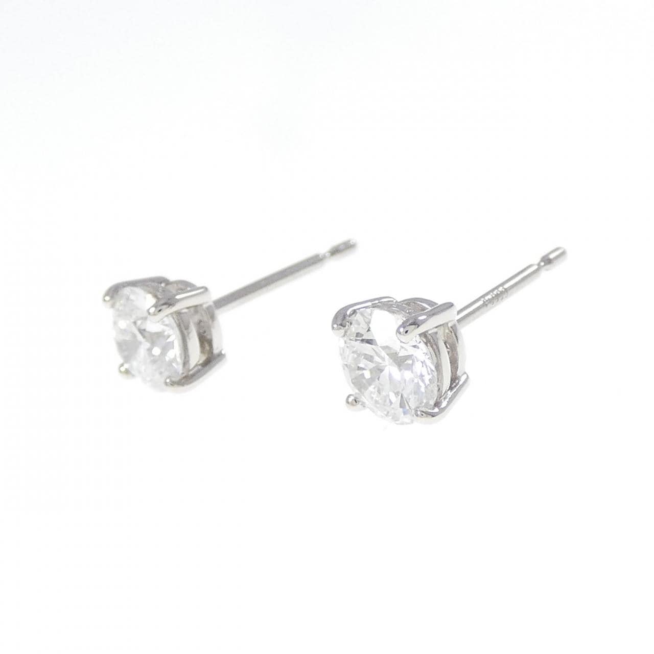 【リメイク】PT900/ST ダイヤモンド ピアス 0.514CT 0.527CT E VVS1 EXT