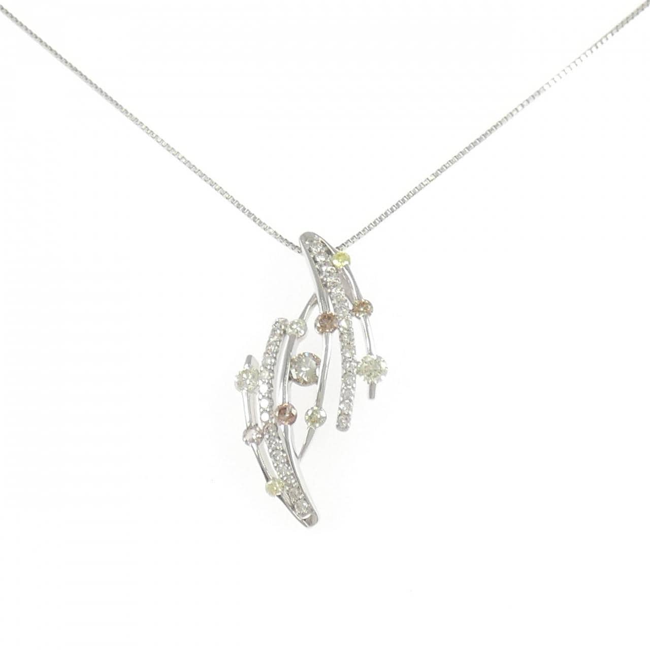 PT900/PT850 ダイヤモンド ネックレス 1.00CT