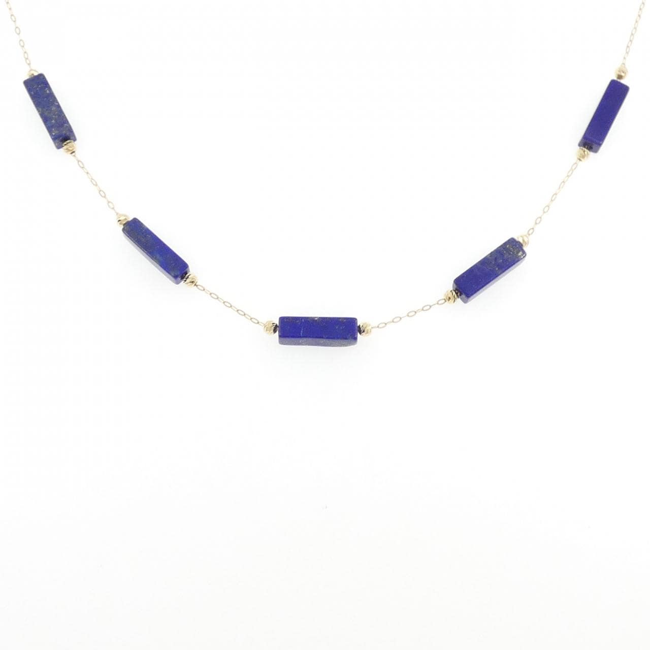 K18YG ラピスラズリ ネックレス