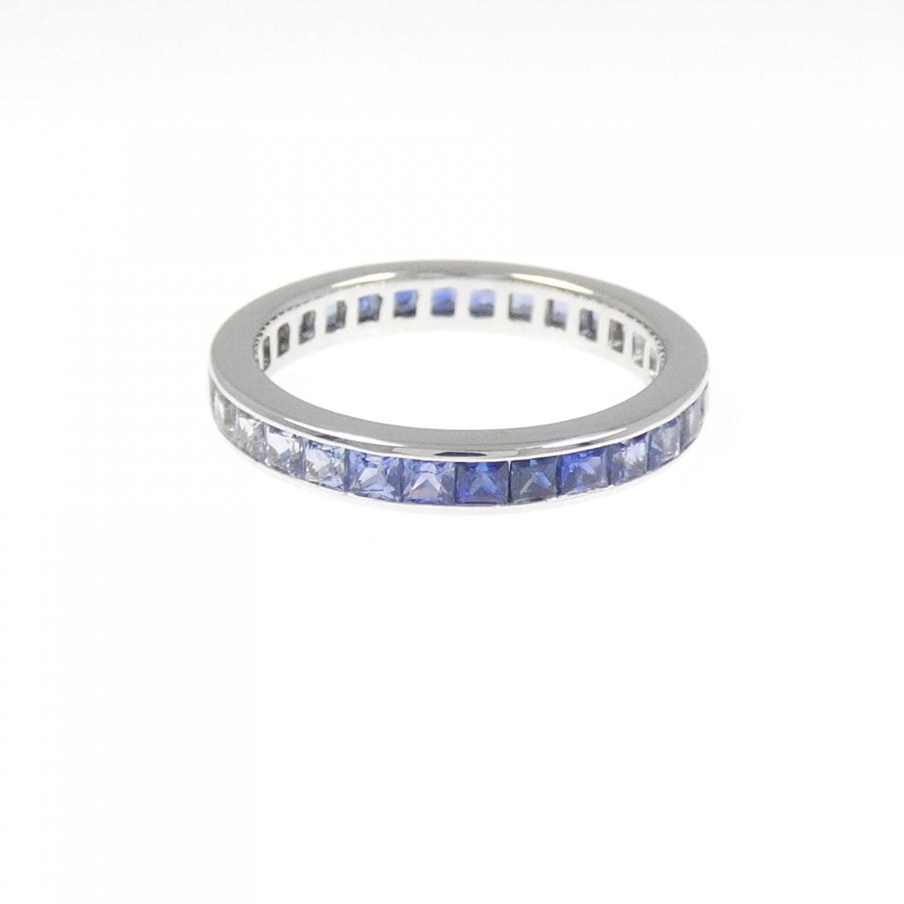 750WG フルエタニティ サファイヤ リング 1.71CT