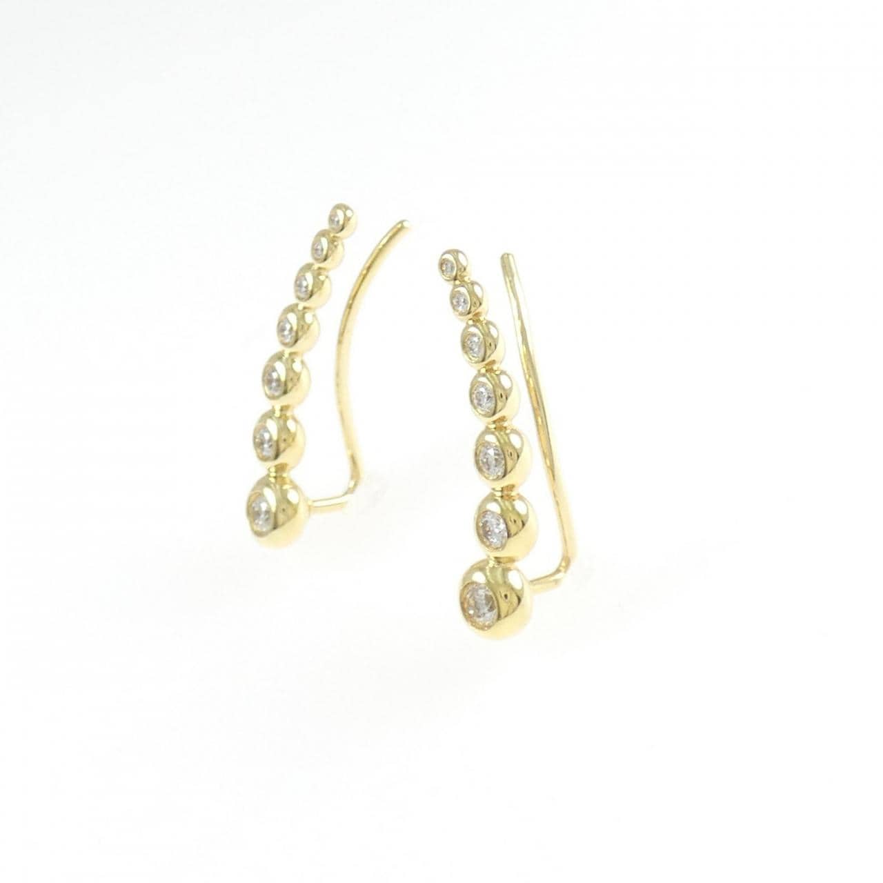 750YG ダイヤモンド ピアス