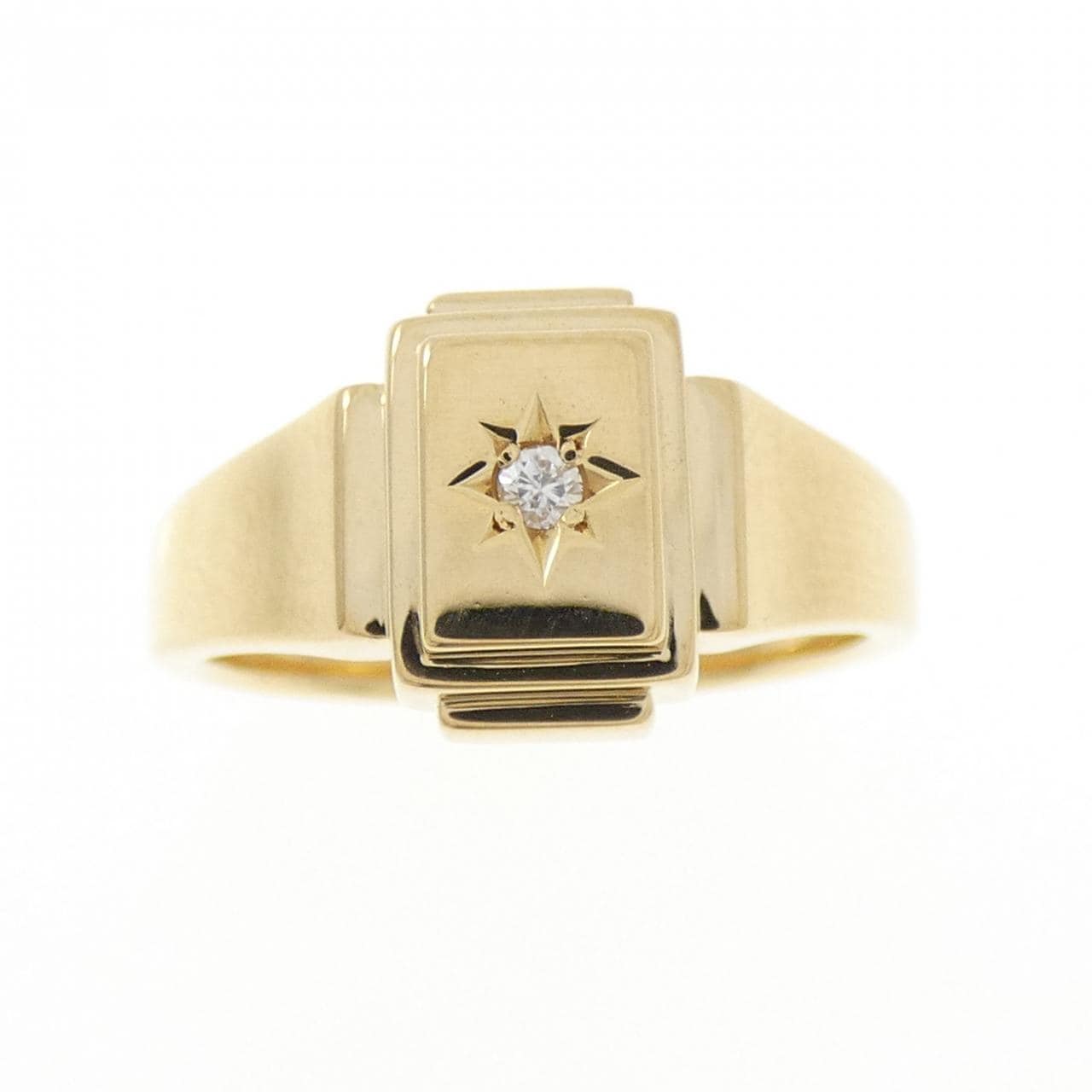 K18YG ダイヤモンド リング 0.025CT