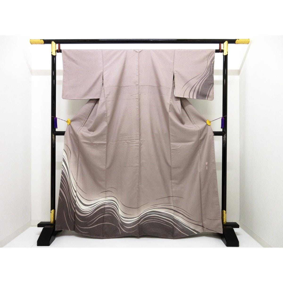 訪問着　牛首紬　身幅Ｌ寸