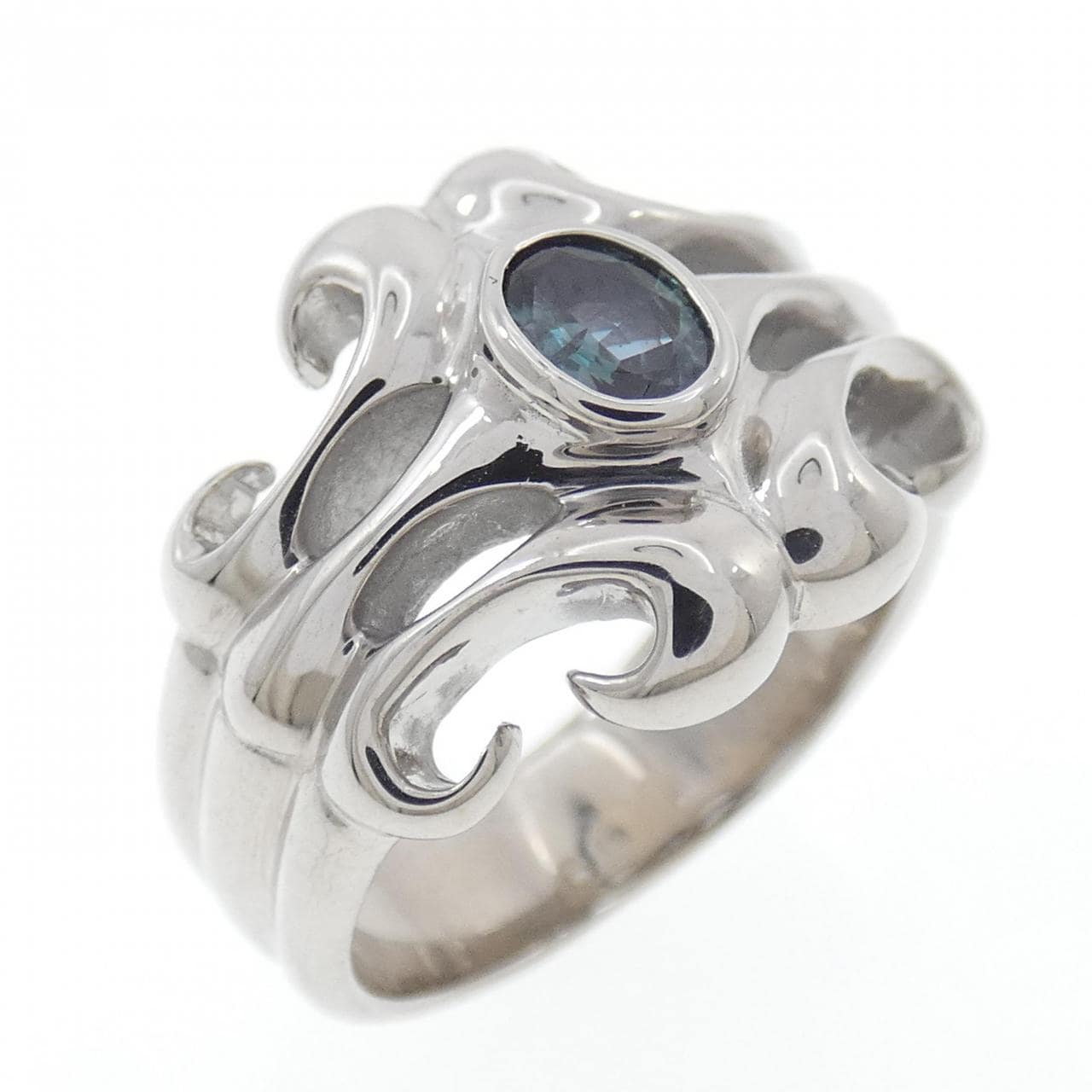 K18WG アレキサンドライト リング 0.285CT