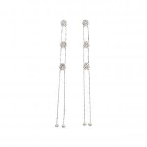 K18WG ダイヤモンド ピアス 0.60CT