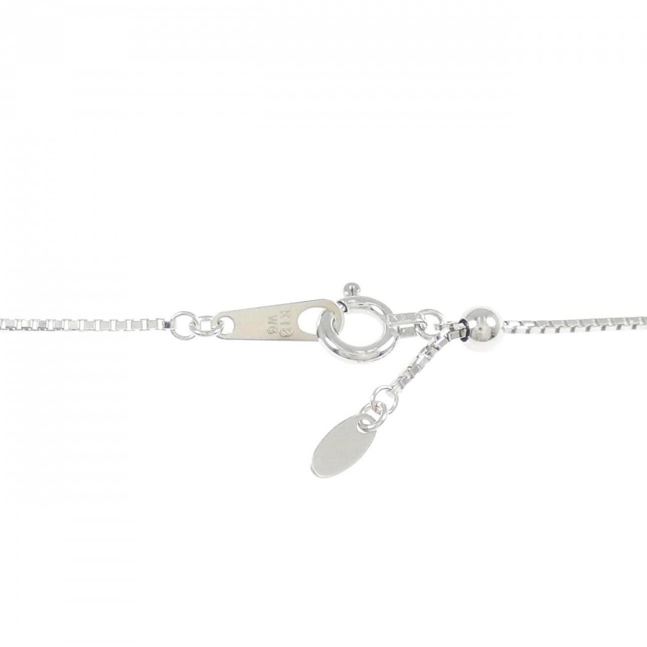 K18WG バッグ ダイヤモンド ネックレス 0.61CT