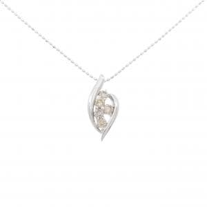 K18WG ダイヤモンド ネックレス 0.34CT