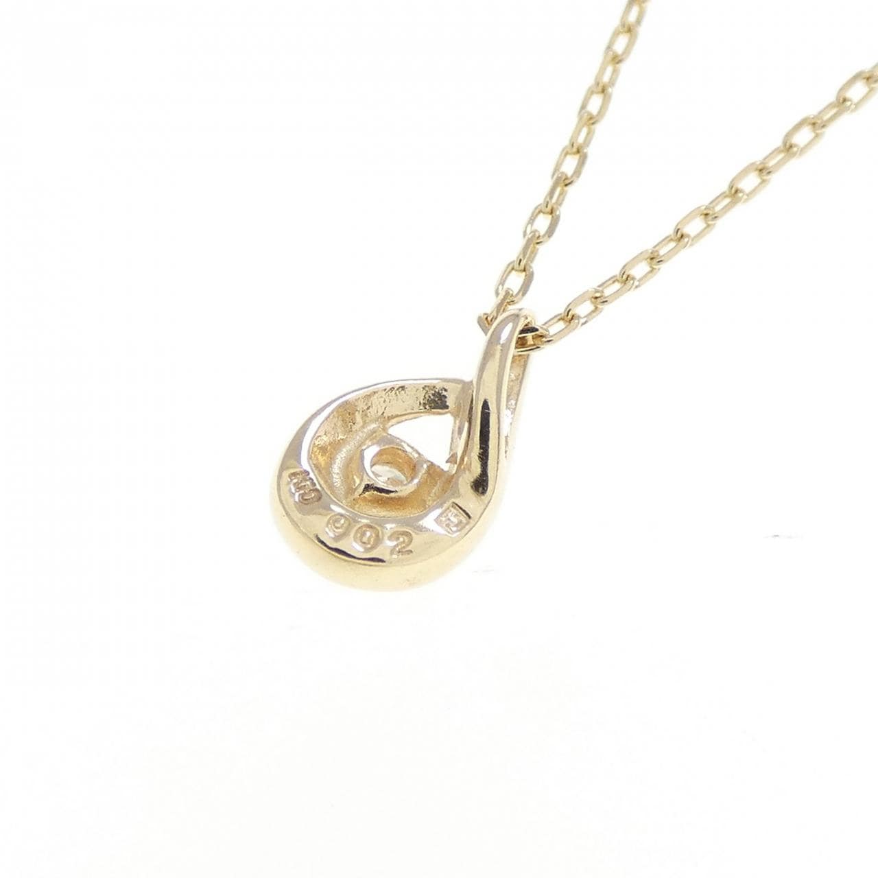 K10YG ダイヤモンド ネックレス 0.02CT