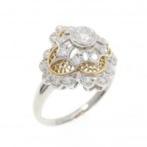 PT900/K18YG ダイヤモンド リング 0.42CT