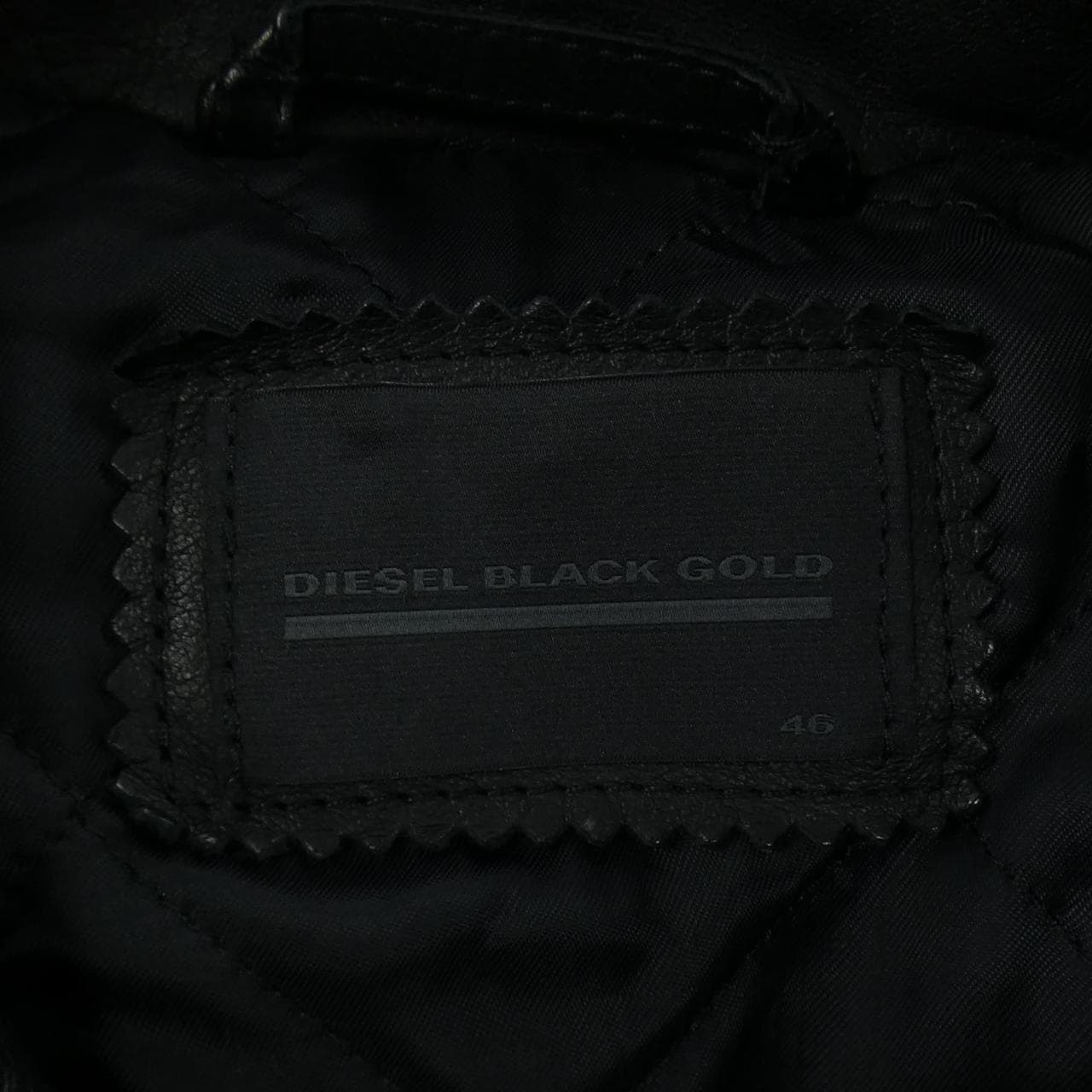 ディーゼルブラックゴールド DIESEL BLACK GOLD レザーライダースジャケット