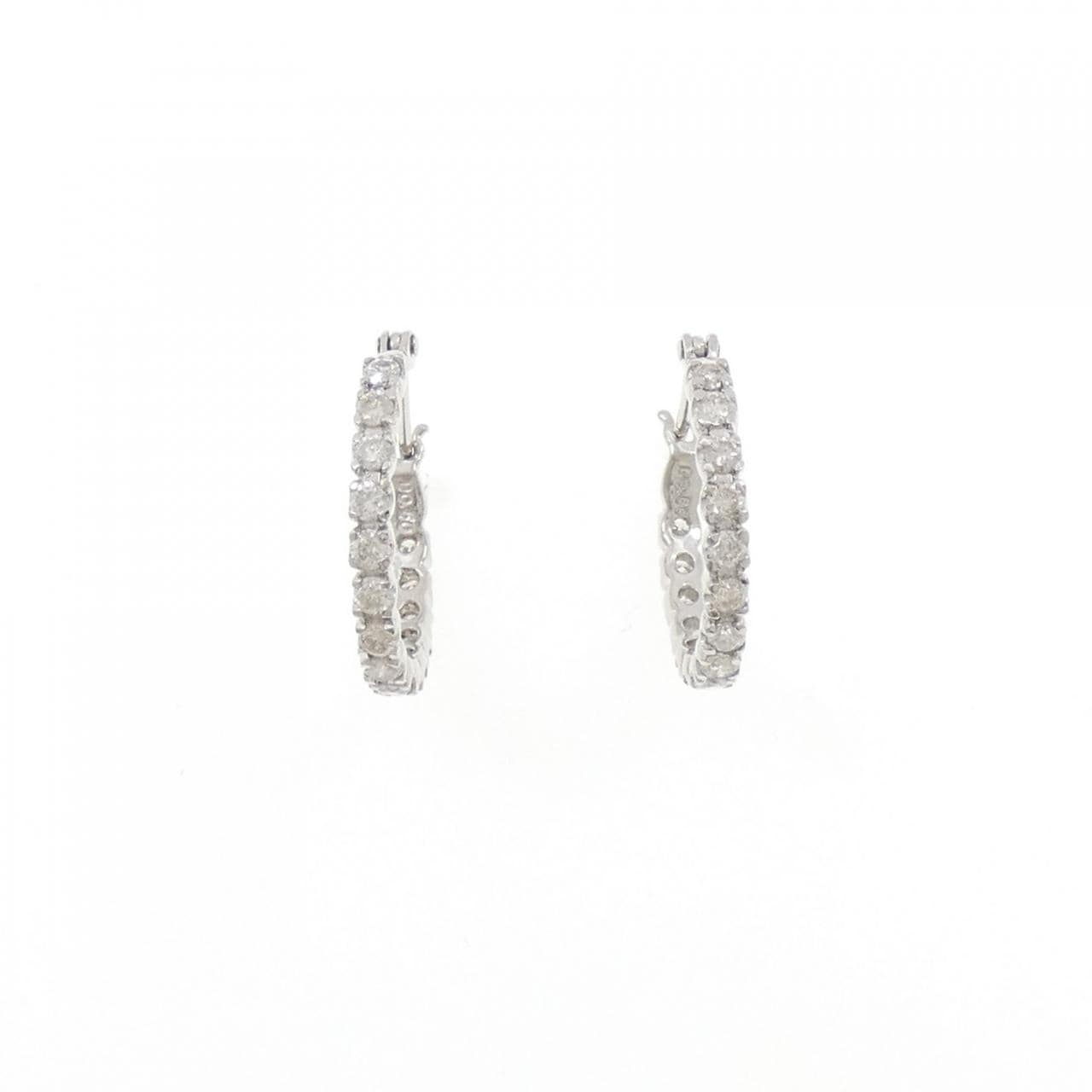 PT900 ダイヤモンド ピアス 1.00CT